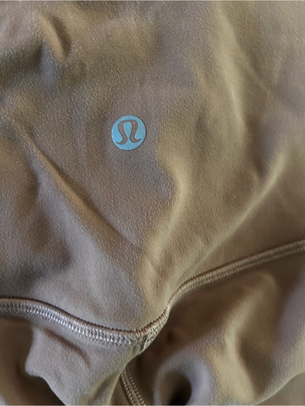 Lululemon Brown cropped Athletic Leggings with Logo
